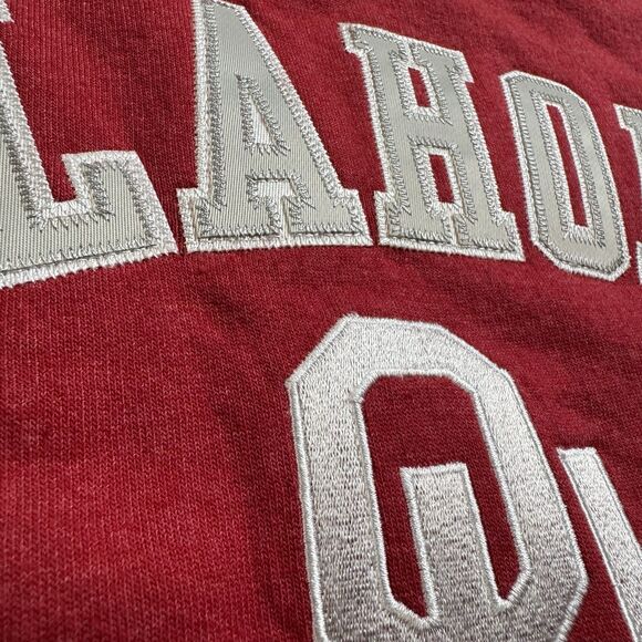 Oklahoma Sooners Crewneck Sweatshirt Men’s XXL Crimson Logo Spellout Captivating - Picture 3 of 9